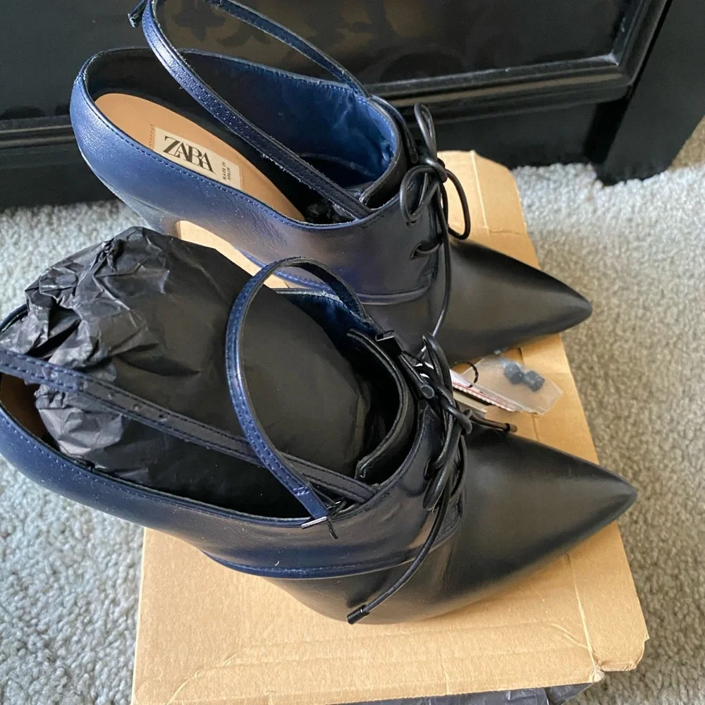 Zara Laced Mule Heel - Picture 4 of 6